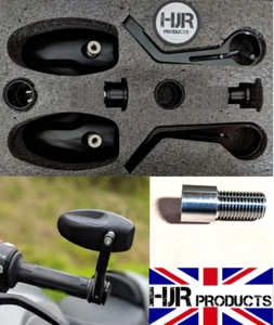 CNC bar end mirrors Yamaha MT10 genuine HJR pair MT-10 MT-07 MT-09 MT 09 MT 07 - Picture 1 of 8