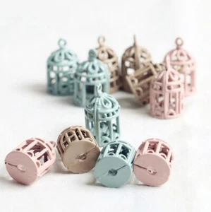 1:12 Gabbia per uccelli in metallo in miniatura per casa delle bambole Orna CR - Foto 1 di 12