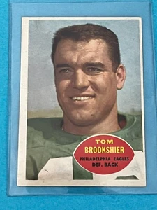 1960 Topps Football #89 Tom Brookshier Rookie RC Philadelphia Eagles - Imagen 1 de 5