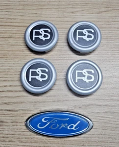 FORD ESCORT Mk2 FIESTA RS WHEEL CENTER CAP COVER x4 NEW OLD STOCK RARE - Picture 1 of 3