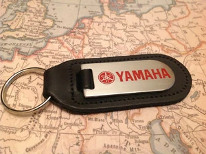 YAMAHA Key Ring Etched and infilled On Leather - Picture 1 of 3