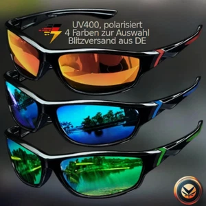 VEGUEROS Modische ovale Sport - Sonnenbrille polarisiert UV400 - Schutz - Bild 1 von 7