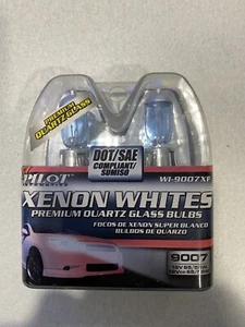Pilot Super White 9007 HB5 Headlight Bulbs Pair Simulated H.I.D. Look - Picture 1 of 4