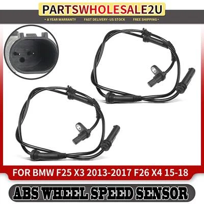 2x Sensor de velocidad de rueda ABS delantero izquierdo y derecho para BMW X3 2013-2017 X4 2015-2018 Foto 1 de 4