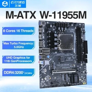Gaming PC Motherboard with Onboard Xeon CPU W-11955M W 11955M 2.6GHz 8C16T 24MB - Picture 1 of 5