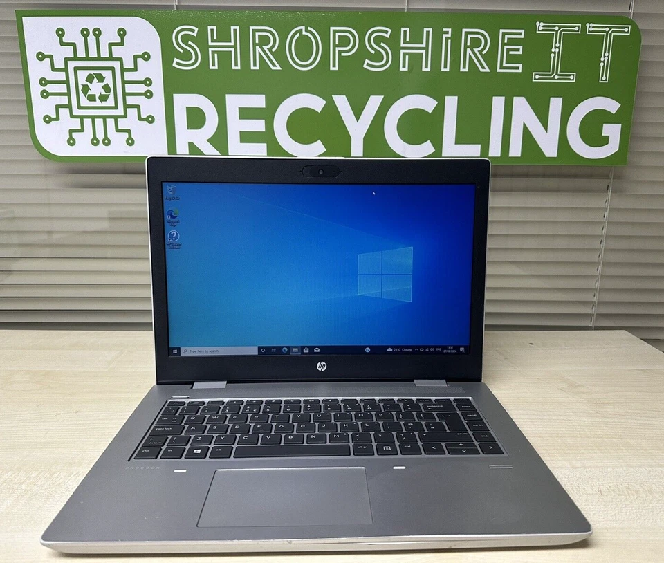 HP Laptop Ryzen 3 Pro AMD ProBook 645 G4 8GB RAM 256GB SSD Windows 10 Laptop - Image 1 of 4