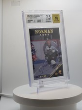 Todd Norman 1996 Signature Rookies Draft Day Autographs #37 BGS Card 7.5 Auto 10