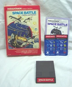 Videojuego Mattel Intellivision Space Battle 1979 de colección completo con manual - Imagen 1 de 6