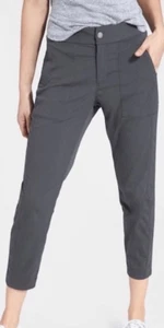 35 ATHLETA TREKKI GRAY CROP CAPRI SPORTY PANTS - Imagen 1 de 1
