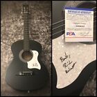 PSA The Flying Burrito Brothers RICK ROBERTS Signed Acoustic Guitar COA