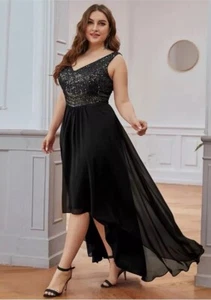 Ever Pretty V-neck A-line Plus Size Dress Size 18 - Picture 1 of 5