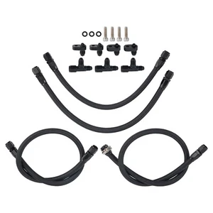 4AN Steam Vent Hose Kit For LS family of engines LS1 LS2 LS6 LM7 Stainless Steel - Picture 1 of 12