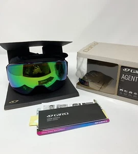 Giro Agent Black Wordmark Snow Sports Goggles Vivid Zeiss Lens + Bonus Lens - Picture 1 of 9