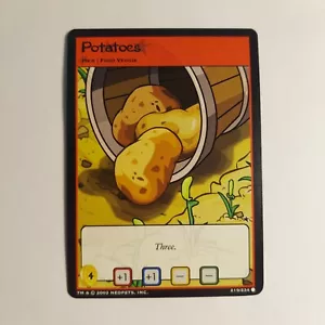 Neopets TCG # 219/234 Kartoffeln Basis Set Einzelkarte WOTC - Bild 1 von 4