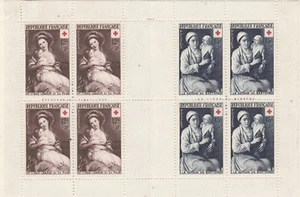 TIMBRE CARNET N° 2002 DE 1953 ( N° 966 & 967 ) NEUF ** - COTE 160 € - A VOIR - Picture 1 of 2