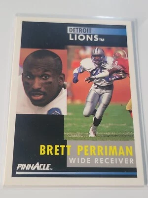 BRETT PERRIMAN 1991 Pinnacle #271.  LIONS - Image 1 of 2