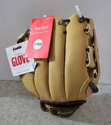 Guante Franklin Tee Ball 8,5" beige para lanzar a la derecha #7788 Foto 1 de 2