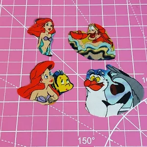 Mermaid Fabric Iron-On Applique Patches For Kids, Jacket Cartoon Princess Ariel - Picture 1 of 8