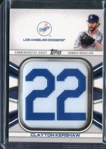 2022 Topps Commemorative Player Jersey Number Medallions #JNMCK Clayton Kershaw - Picture 1 of 1