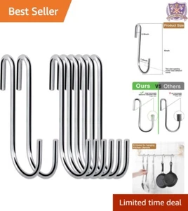 Space-Saving 30 Pack 4 Inch S Hooks - Ideal for Kitchen & Home Organization - Picture 1 of 9