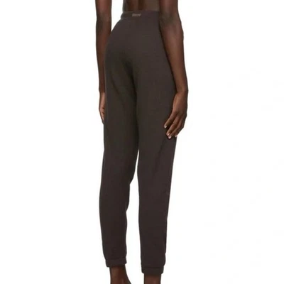 SKIMS巧克力棕色华夫格针织慢跑裤女式4X休闲服舒适旅行 — 第 1/4 张图片