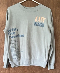 With The Beatles Sweatshirt Women’s Small -2020 Crewneck Pullover Green - Picture 1 of 8