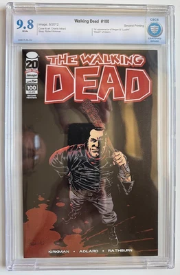WALKING DEAD #`100 KEY 1st NEGAN 2nd Print VARIANT (2012) Image CBCS 9.8 - Image 1 of 2