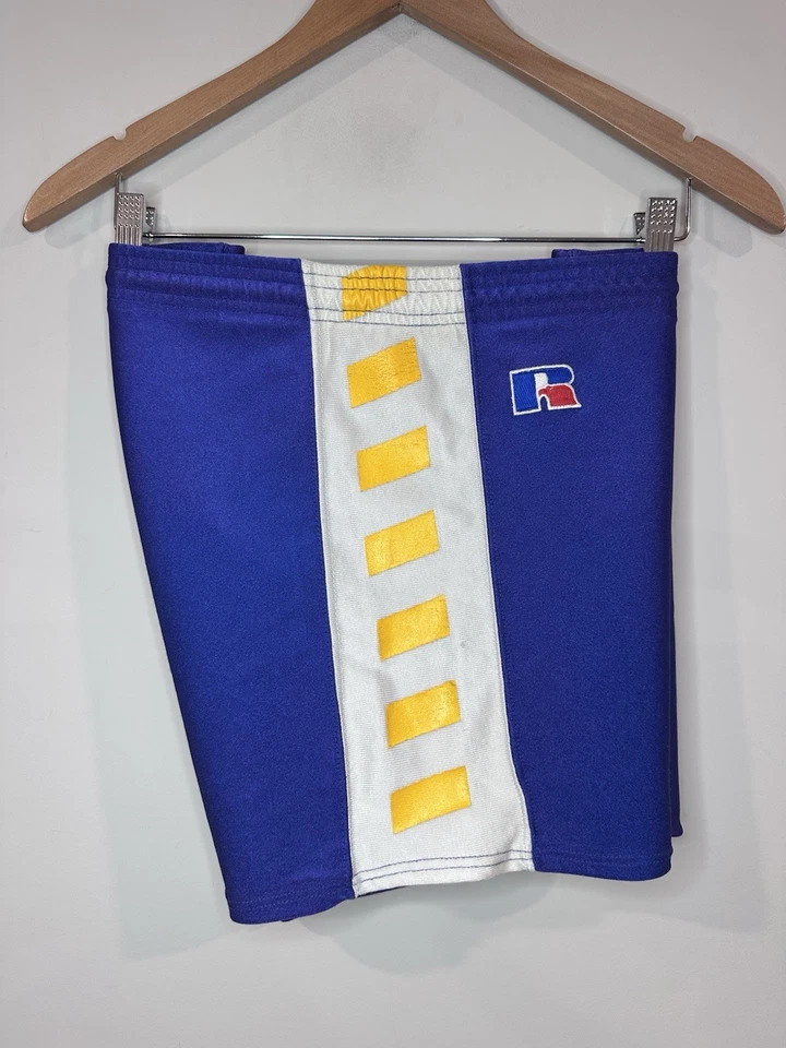 Pantalones Cortos de Gimnasio de Baloncesto XL Russell Atléticos Para Hombres Años 80 90 Brillantes 4” EE. UU. Foto 1 de 4