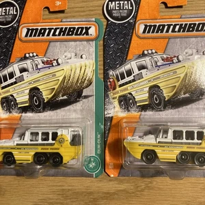 MATCHBOX 2017 #89 DUK DUK AMPHIBIOUS TRUCK CAR zDUCK BOAT YELLOW RARE LOT OF 2 - Picture 1 of 7