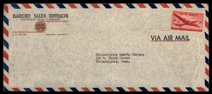 Mayfairstamps US 1947 Baroid Sales Malvern to Phila PA Cover aat_49417 - Picture 1 of 2