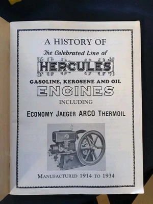 A History Of The Celebrated Line of Hercules Gas, Kerosene & Oil Engines 1914-34 - Image 1 of 4