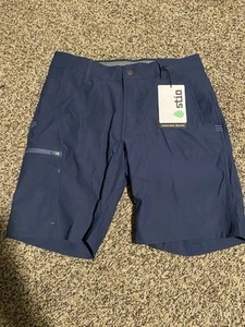 Stio Coburn Short Herren 32 Blue Mountain Shadow Stretch Outdoor Wandern Freizeit - Bild 1 von 8