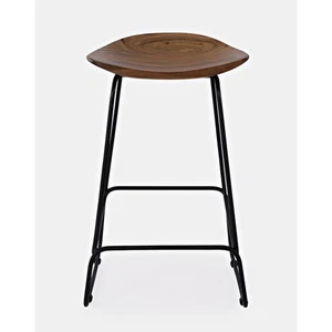 Nature's Edge Solid Acacia Counter Height Backless Stool (Set of 3) - Picture 1 of 8