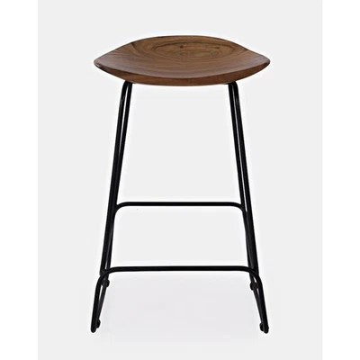 Nature's Edge Solid Acacia Counter Height Backless Stool (Set of 3) - Image 1 of 4
