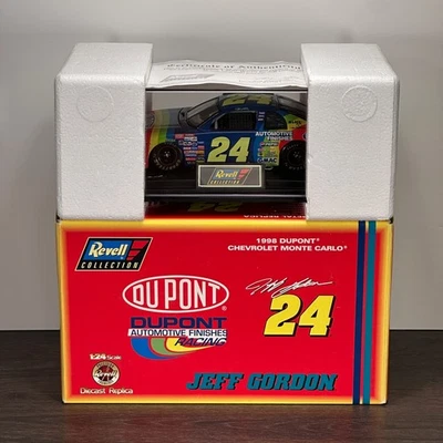 1998 Revell Dupont Racing #24 Jeff Gordon 1/24 Stock Car in Plastic Case w/COA - Image 1 of 4
