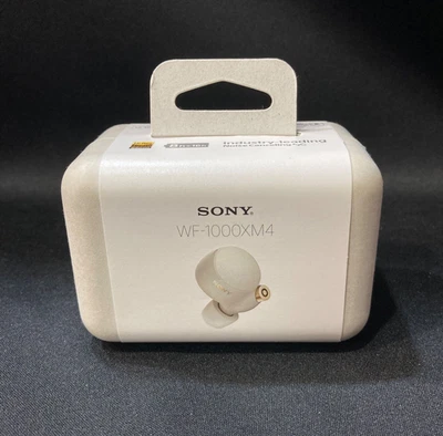Sony WF-1000XM4 Wireless Noise Cancelling Earbuds White Japan New - Image 1 of 2