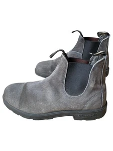 Blundstone Herren US 11,5 AU 10,5 Stiefel Grau Wildleder Schuhe - Bild 1 von 8