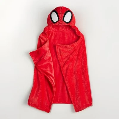 Spider-Man Hooded Blanket Child Size Fleece Marvel Licensed - Image 1 of 3
