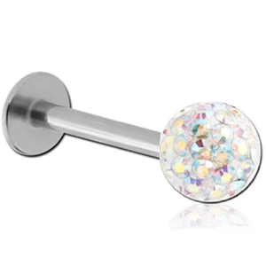 Piercing TRAGUS Straßball MULTI 1,2MM Labret Ohrstecker Lippenpiercing Wange Ohr - Picture 1 of 1