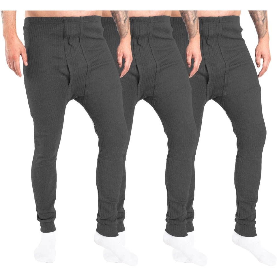 Thermo Unterwäsche Herren 3er Pack lange Unterhose Thermowäsche Baumwolle Warm - Bild 1 von 1