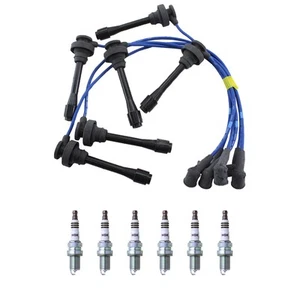 NGK 5mm Wire Set 6 Iridium Spark Plug Kit For Montero Sport 3.0L V6 SOHC 6G72 - Picture 1 of 1