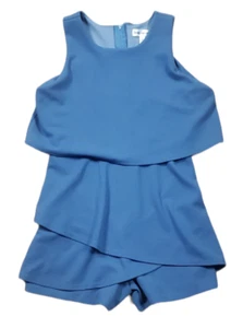 Honey and Rosie Romper Girls Size 10 Blue Layered Sleeveless Party School Dance - Picture 1 of 8