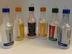 New Amsterdam Vodka Shot Bottle Alcohol Theme Ornaments Set of 6 - Picture 1 of 7