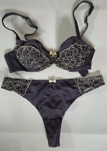 Schönes elegantes Dessous-Set von Miriale - BH 75B - String 38 - Neuwertig - - Bild 1 von 6