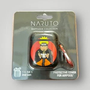 NARUTO AirPods Gen. 1 & 2 CASE - With Carabiner Black Impact Protection New - Picture 1 of 5