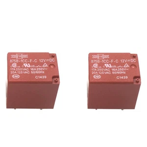 2Pcs Song Chuan 875B-1CC-F-C 12VDC Power Relay 17A 250VAC 5Pins - Picture 1 of 2