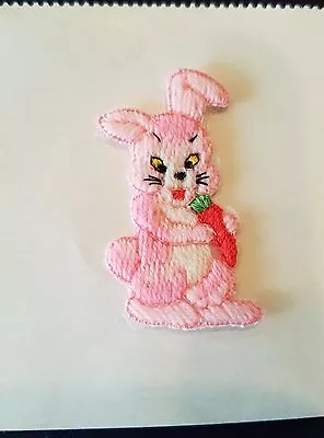 Vintage Pink Bunny - Rabbit with carrot Motif - made in France - Craft & Design - Image 1 of 4