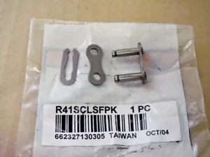 Rexnord Link-Belt RC41 Repuesto Calce Deslizante Eslabón de Cadena de Acero R41SCLSFPK - Imagen 1 de 1