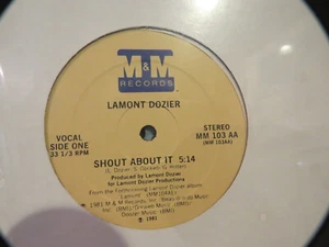 LAMONT DOZIER " SHOUT ABOUT IT " 12" MAXI-SINGLE - Imagen 1 de 2
