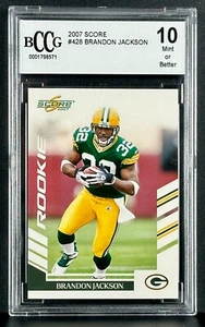 Brandon Jackson 2007 PUNTEGGIO #428 BCCG 10 Rookie RC Green Bay Packers RB NFL come nuovo - Foto 1 di 2